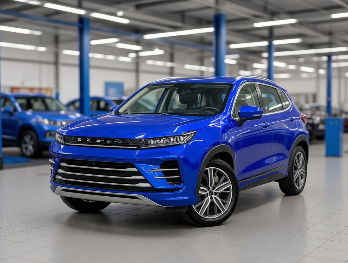 Exeed LX после ремонта кузова в автотехцентре