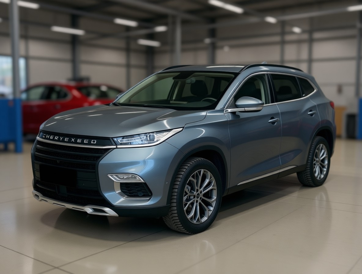 Exeed TXL после кузовного ремонта и покраски в автотехцентре