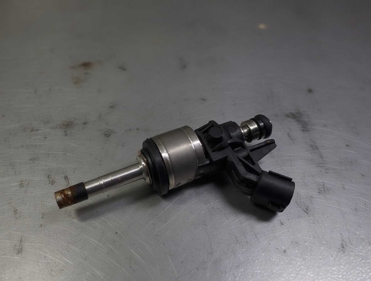 Топливная форсунка демонтирована для чистки