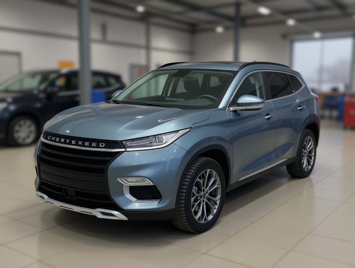 Exeed TXL после ремонта бампера в автотехцентре