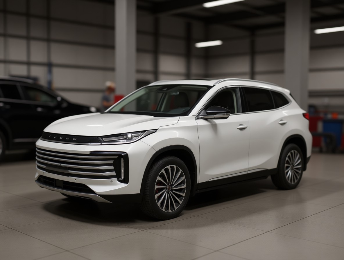 Exeed TXL после регулировки схода-развала в автотехцентре