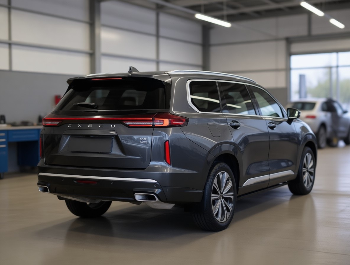 Exeed VX после регулировки схода-развала в автотехцентре
