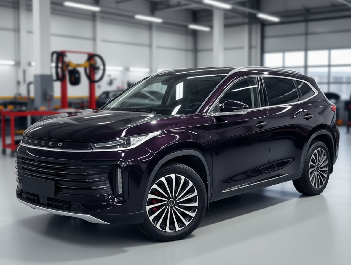 Exeed TXL после замены бампера в автотехцентре