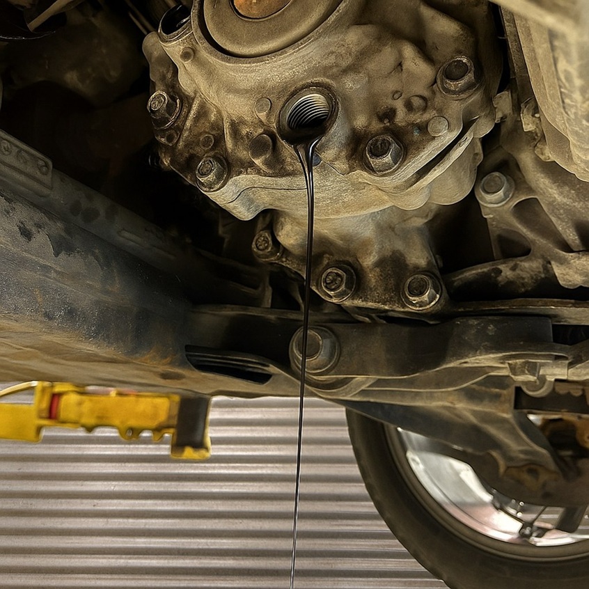 Замена масла в раздатке Exeed TXL