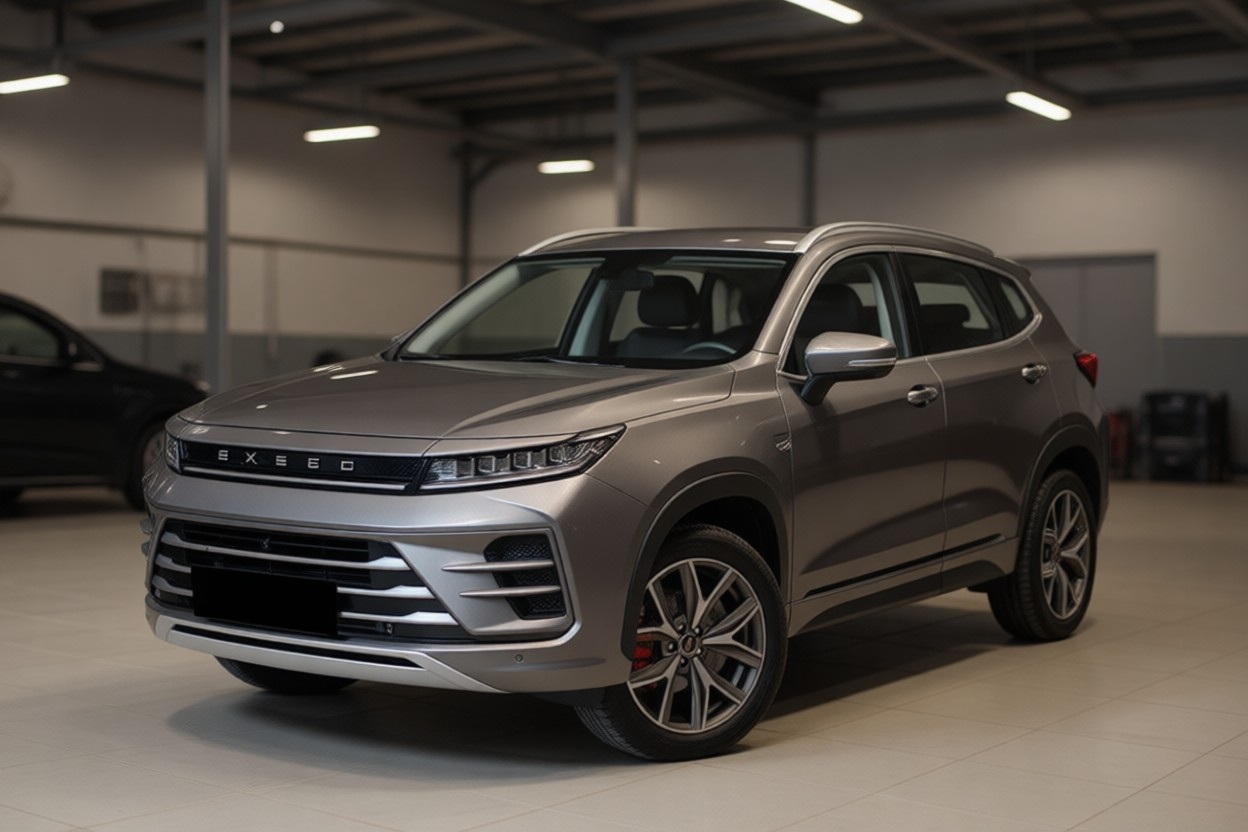 Exeed LX после замены радиатора в автотехцентре