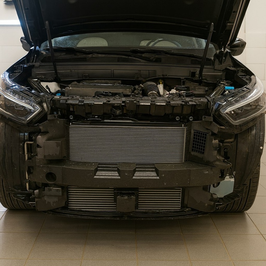 Замена радиатора Exeed VX