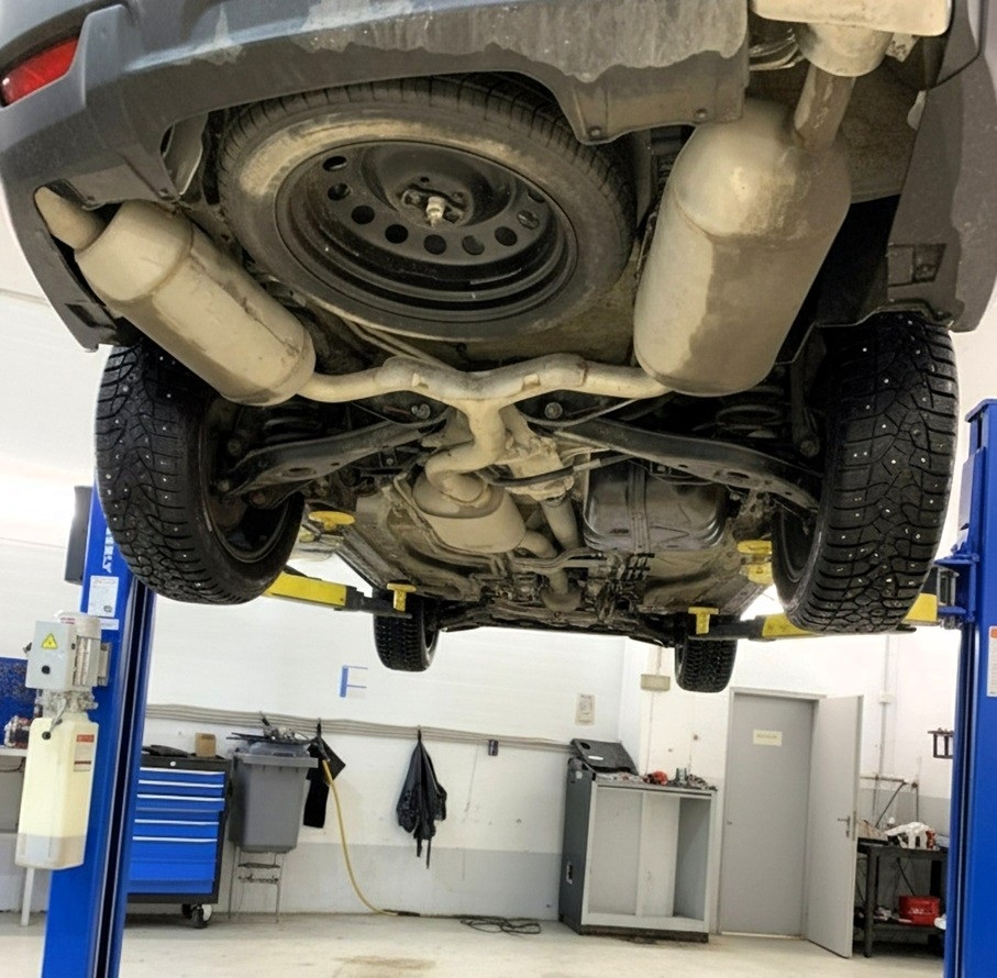 Подготовка к замене топливного фильтра Exeed VX