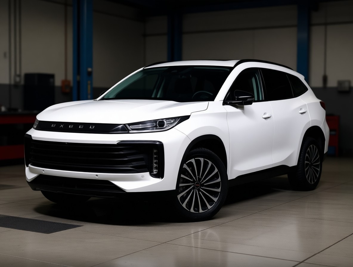 Exeed TXL после замены тормозных колодок в автотехцентре