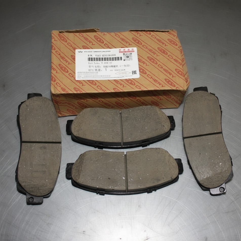 Комплект новых колодок готов к установке