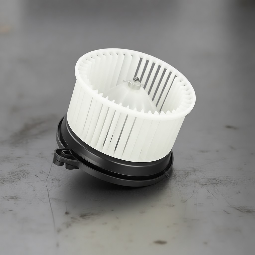 Новый моторчик отопителя готов к монтажу