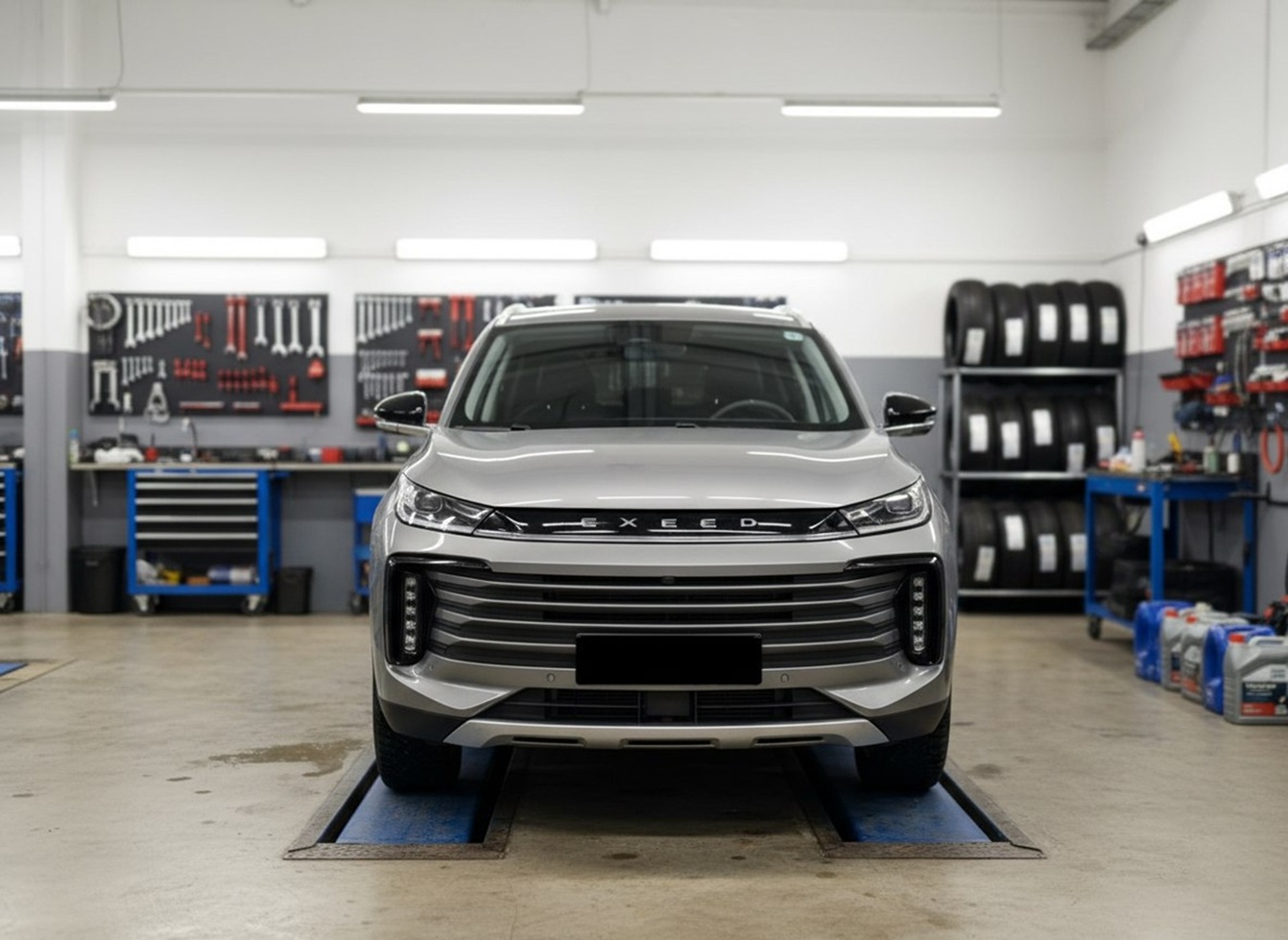 Exeed после диагностики двигателя в автотехцентре
