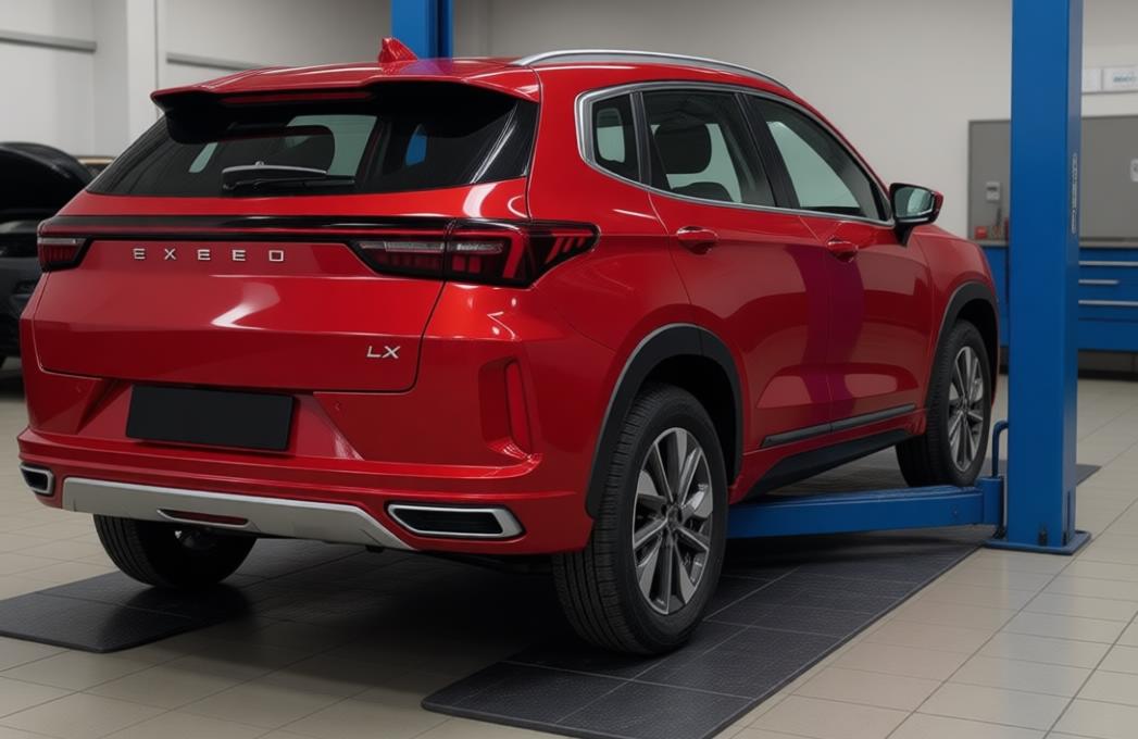 exeed lx в автосервисе на обслуживании