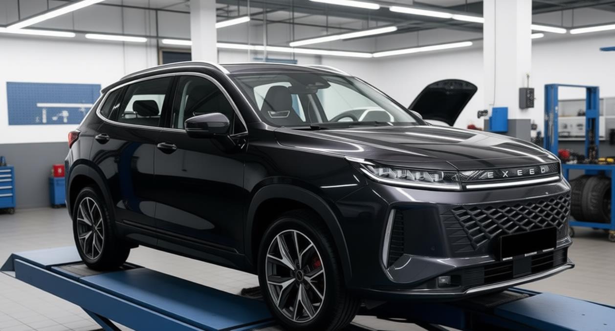 exeed lx в автосервисе на ремонте