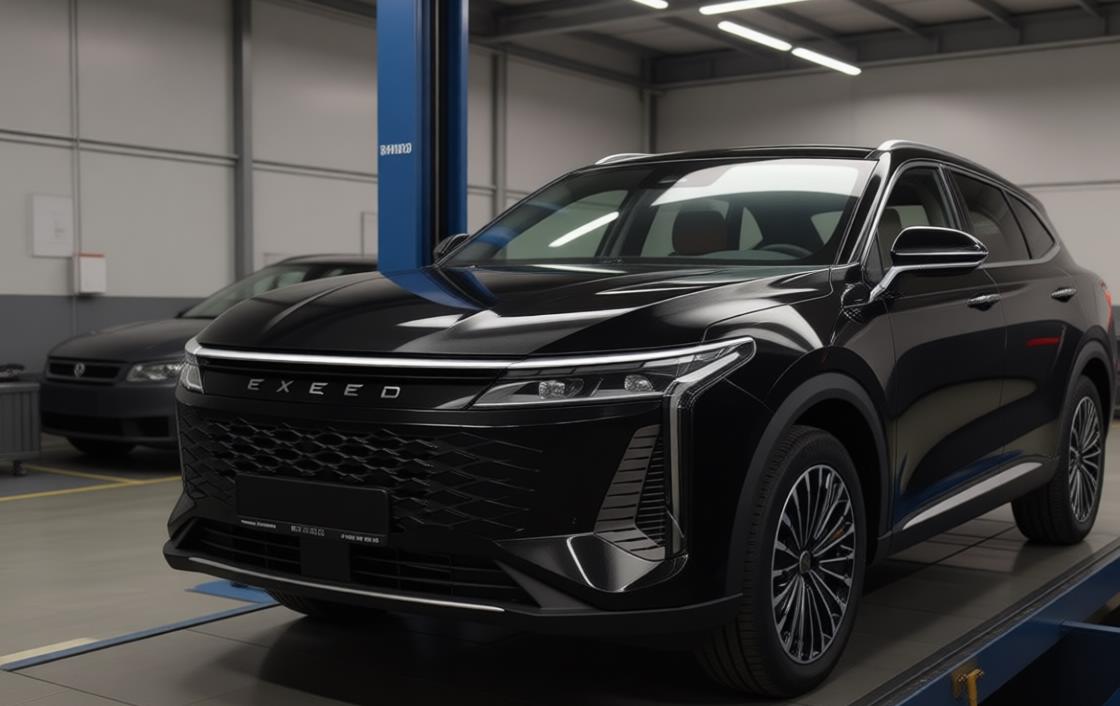 exeed rx в автосервисе на обслуживании