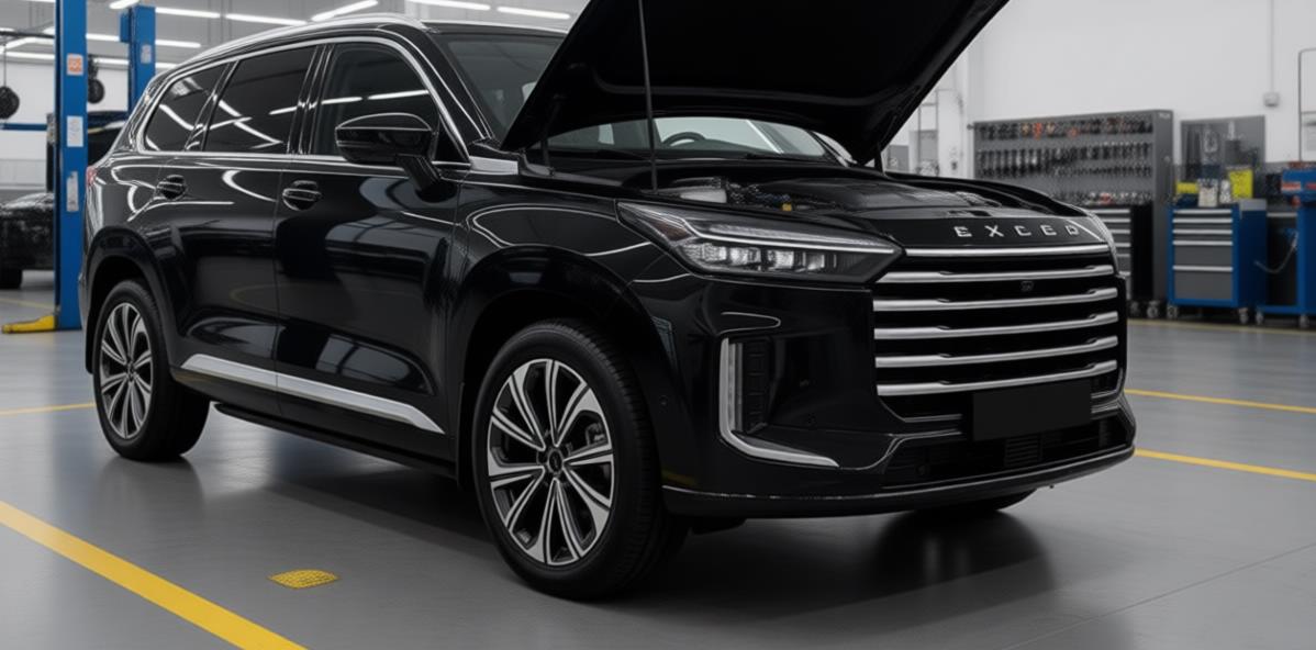 exeed vx в автосервисе на обслуживании