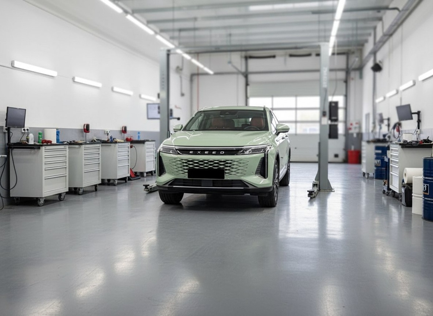 Exeed после ремонта системы охлаждения в автотехцентре